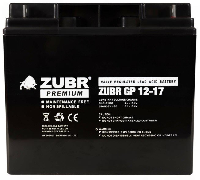 Батарея  ZUBR GP12-17(ZUBR) 100664