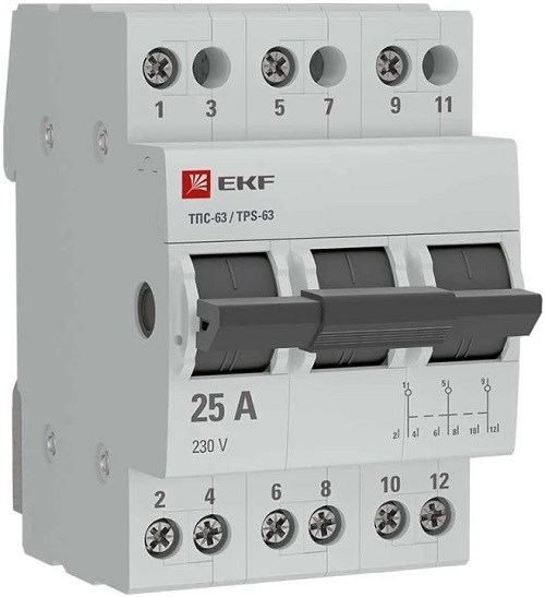 Переключатель трехпозиционный EKF TPS325 152450