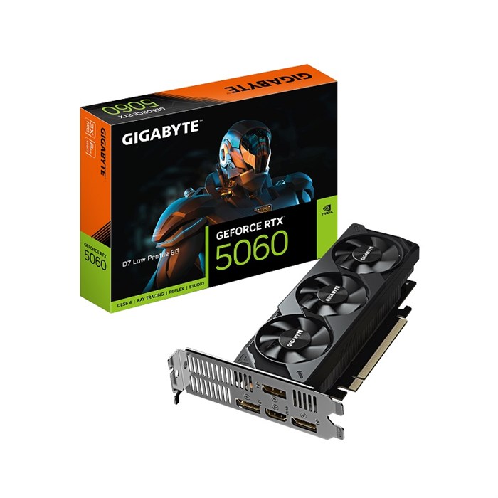 Видеокарта GIGABYTE GeForce RTX 5060 D7 LOW PROFILE (GV-N5060D7-8GL) 104589