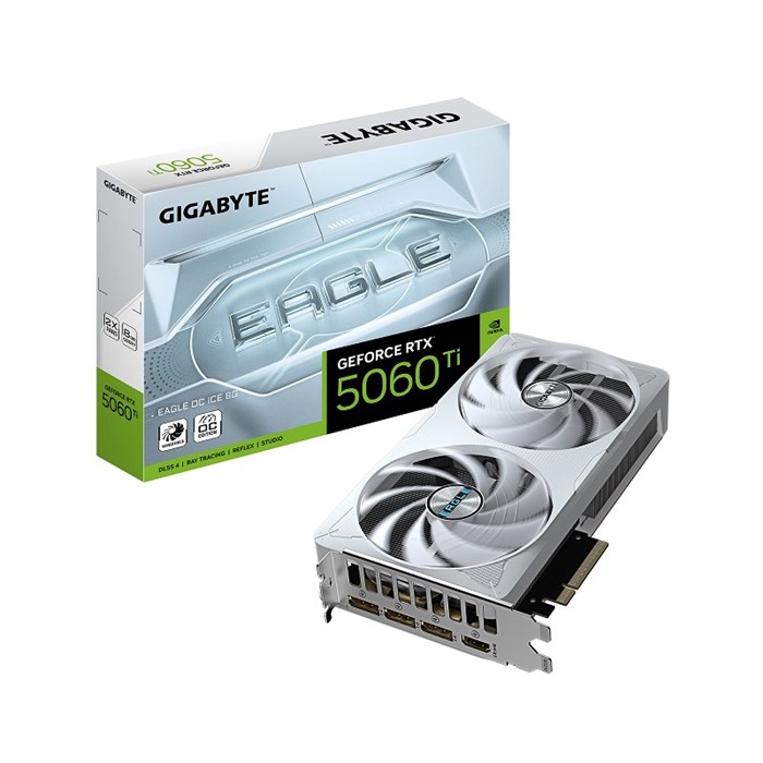 Видеокарта GIGABYTE GeForce RTX 5060 TI EAGLE OC ICE (GV-N506TEAGLEOC ICE-8GD) 104594