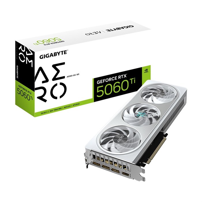 Видеокарта GIGABYTE GeForce RTX 5060 TI AERO OC (GV-N506TAERO OC-8GD) 104599
