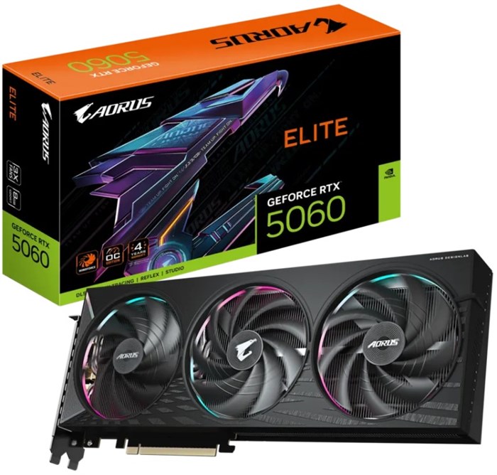 Видеокарта GIGABYTE GeForce RTX 5060 AORUS E (GV-N5060AORUS E-8GD) 104600