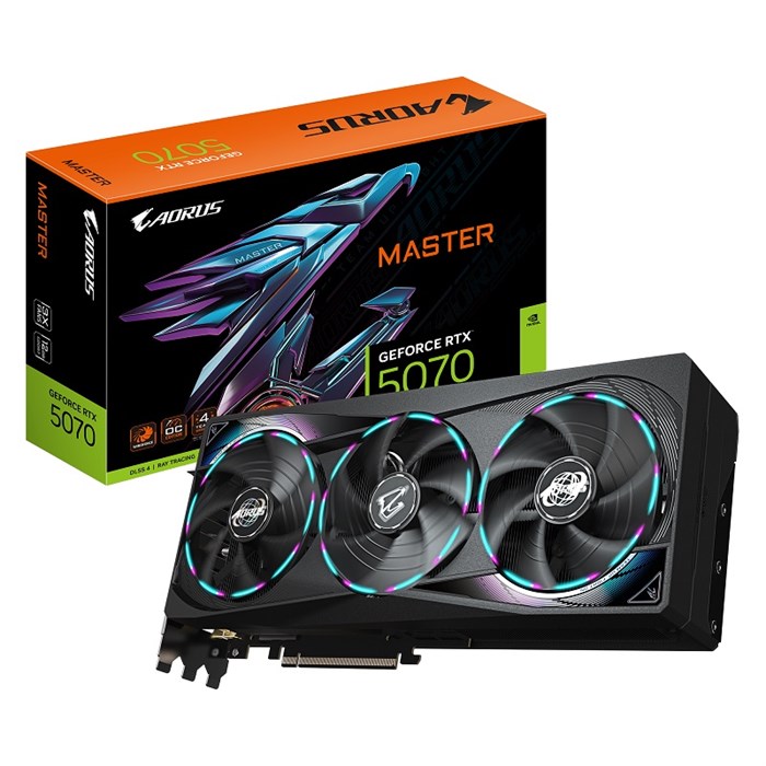 Видеокарта GIGABYTE GeForce RTX 5070 AORUS MASTER (GV-N5070AORUS M-12GD) 104617