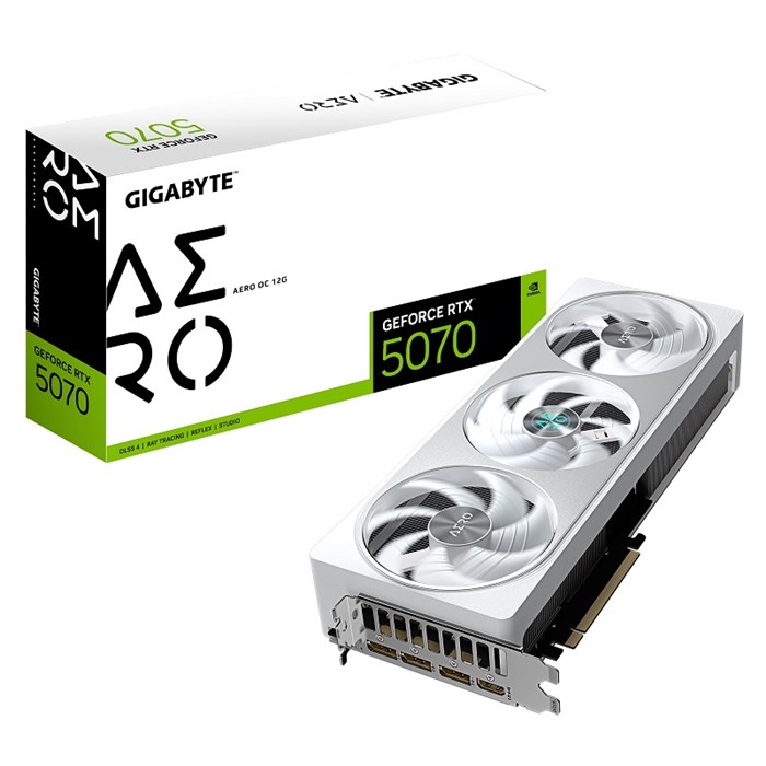 Видеокарта GIGABYTE GeForce RTX 5070 AERO OC (GV-N5070AERO OC-12GD) 104619