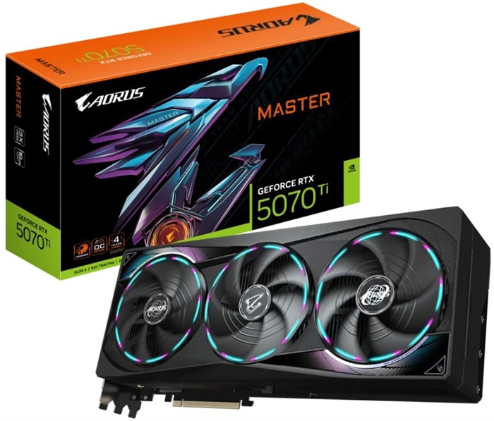 Видеокарта GIGABYTE GeForce RTX 5070 TI AORUS MASTER (GV-N507TAORUS M-16GD) 104625