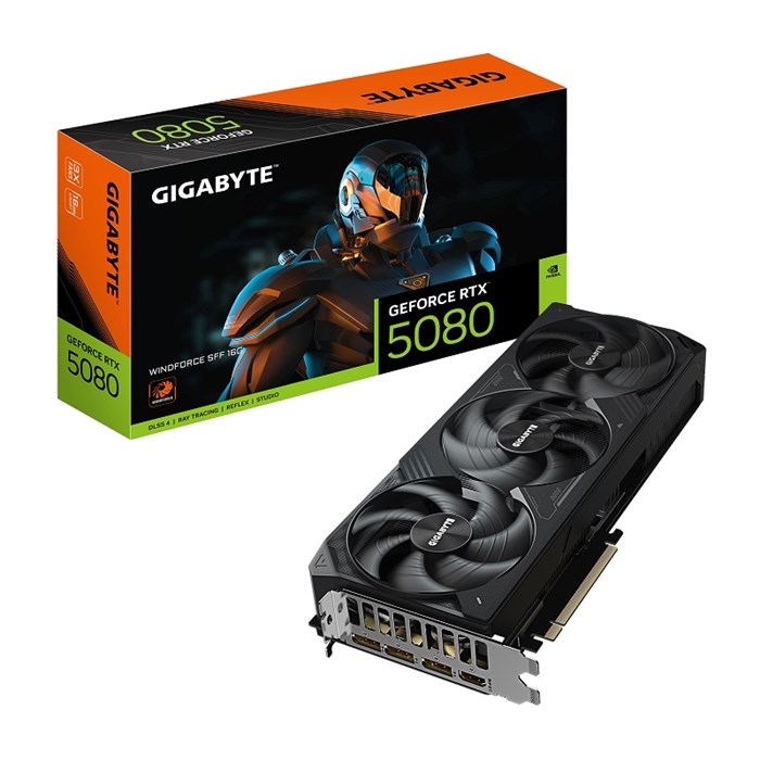 Видеокарта GIGABYTE GeForce RTX 5080 WINDORCE SFF (GV-N5080WF3-16GD) 104626
