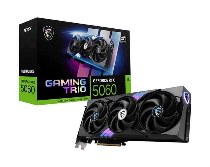 Видеокарта MSI GeForce RTX 5060 GAMING TRIO OC (RTX 5060 8G GAMING TRIO OC) 104653