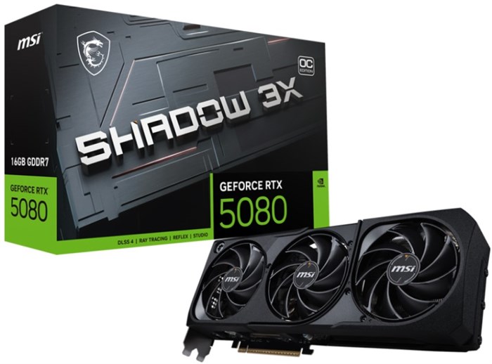 Видеокарта MSI GeForce RTX 5080 SHADOW 3X OC (RTX 5080 16G SHADOW 3X OC) 104672