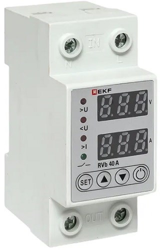 Реле напряжения EKF rvb-m40a 154635