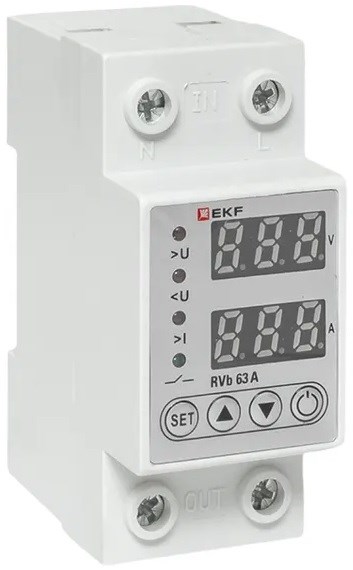 Реле напряжения EKF rvb-m63a 154636