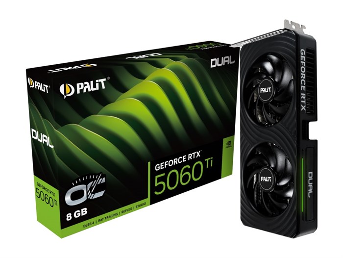 Видеокарта Palit GeForce RTX 5060 TI DUAL OC (NE7506TT19P1-GB2062D) 104687
