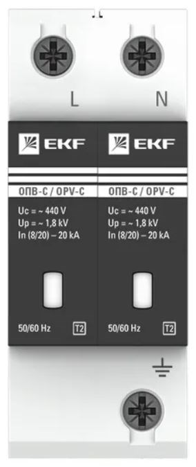 Ограничитель импульсных перенапряжений  EKF opv-c2 154828