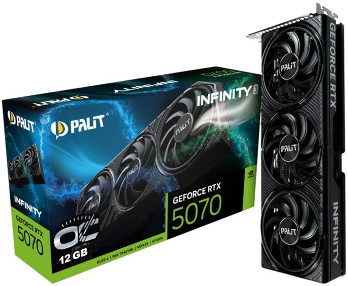 Видеокарта Palit GeForce RTX 5070 INFINITY 3OC (NE75070S19K9-GB2050S) 104691
