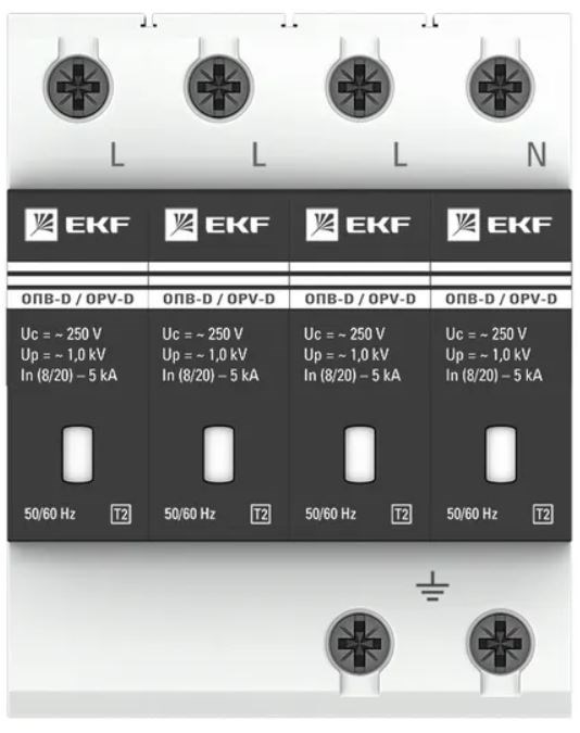 Ограничитель импульсных перенапряжений  EKF opv-d4 154852