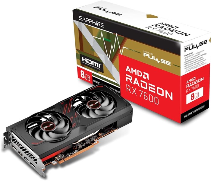 Видеокарта Sapphire Radeon RX 7600 PULSE (11324-01-20G) 104702