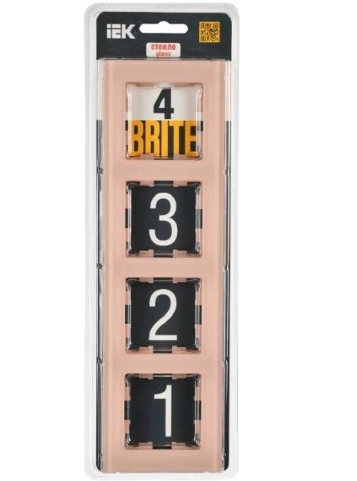 Рамка четверная  IEK BR-M42-G-31-K96 156789