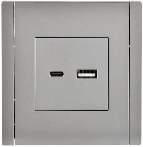 Розетка USB  IEK FP-U22-D31-K46 157099