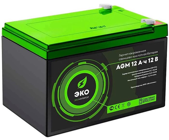 Батарея аккумуляторная  Источник ЭКО ЭКО 12-12 100735