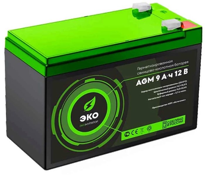 Батарея аккумуляторная  Источник ЭКО ЭКО 12-9 100736