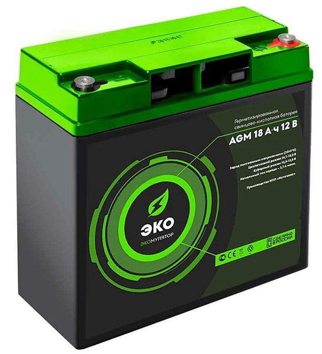 Батарея аккумуляторная  Источник ЭКО ЭКО 12-18 100737