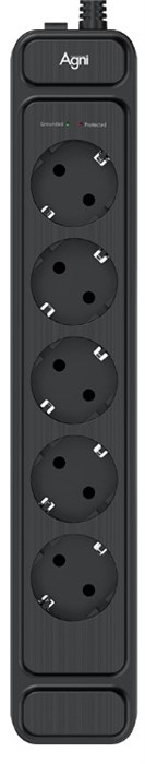 Сетевой фильтр  AGNI TP-FS5E-2m-black 157661