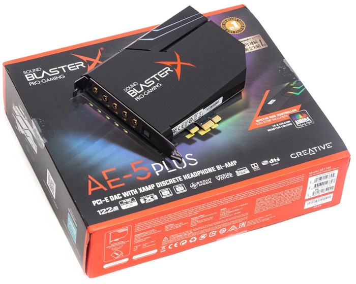 Звуковая карта PCI-E Creative BlasterX AE-5 Plus 104888