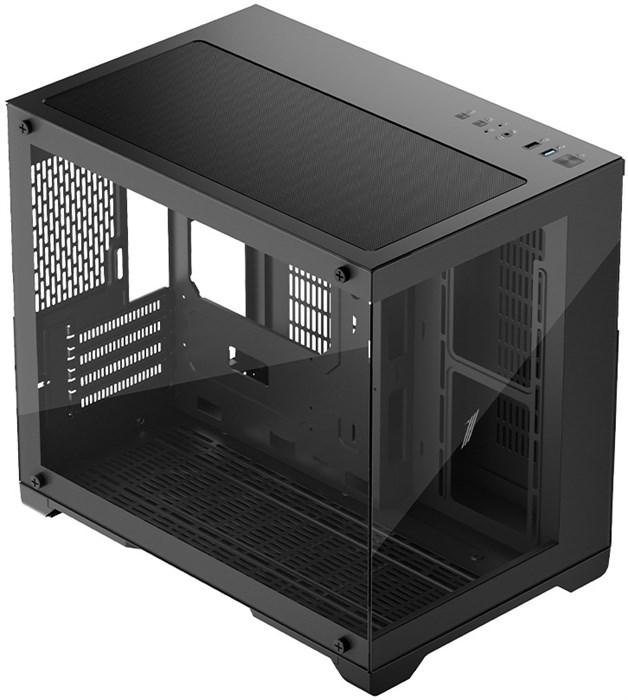 Корпус mATX 1STPLAYER MEGAVIEW MV6-TP ARGB Black 105047