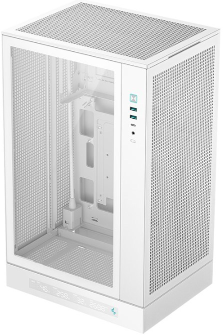 Корпус mATX Deepcool CH270 DIGITAL WH 105242