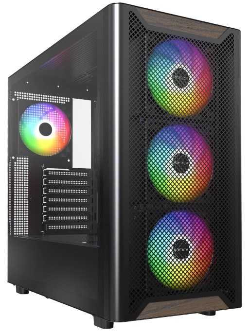 Корпус ATX Montech XR WOOD BLACK 105856