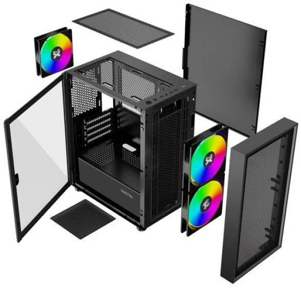 Корпус mATX Xastra A305M 3ARGB 106212