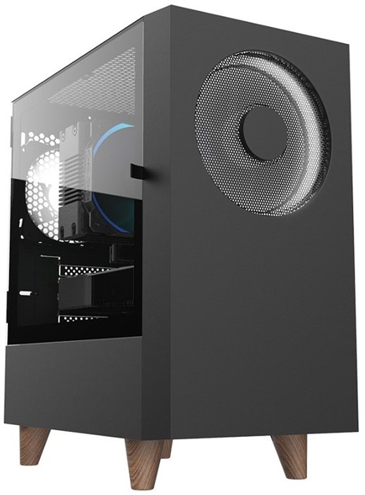 Корпус mATX WIZMAX EM1 Woofer Black 106338
