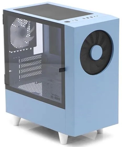Корпус mATX WIZMAX EM1 Woofer Blue 106386