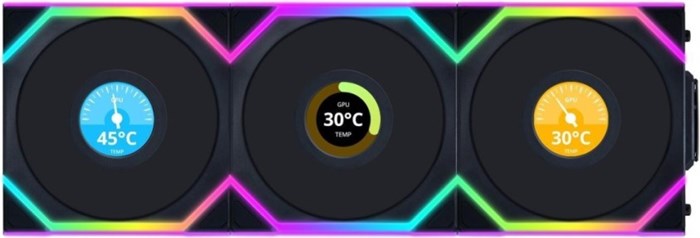 Вентилятор для корпуса Lian Li UNI FAN SL WIRELESS LCD 120 106557