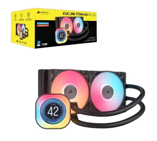 Система охлаждения жидкостная Corsair iCUE LINK TITAN 240 RX LCD 107144