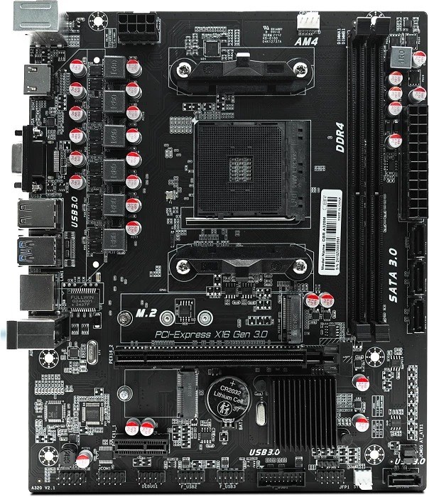 Материнская плата mATX CBR A320 107166