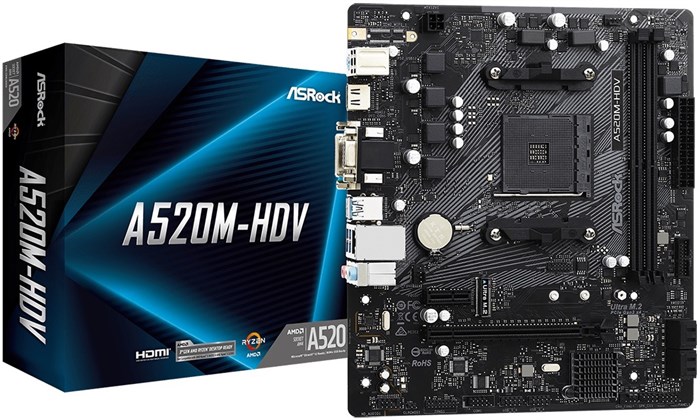 Материнская плата mATX ASRock A520M-HDV 107177