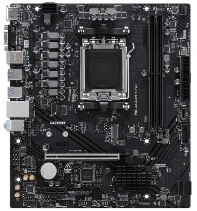 Материнская плата mATX MSI PRO A620AM-B EVO 107203