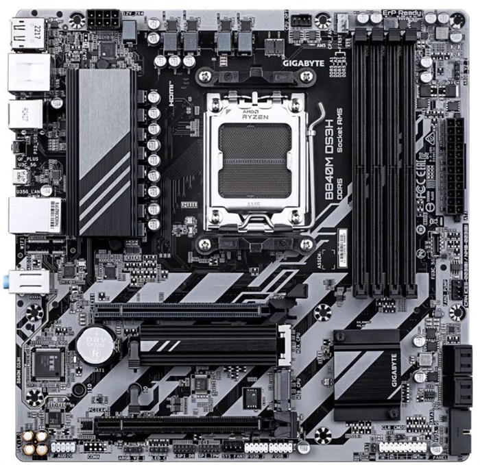 Материнская плата mATX GIGABYTE B840M DS3H 107239