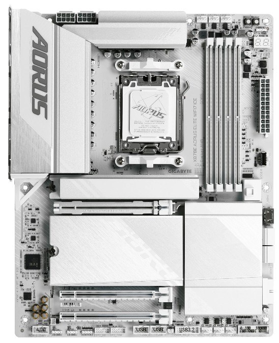 Материнская плата ATX GIGABYTE X870E AORUS ELITE WIFI7 ICE 107386