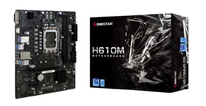 Материнская плата mATX Biostar H610MHD D5 107426