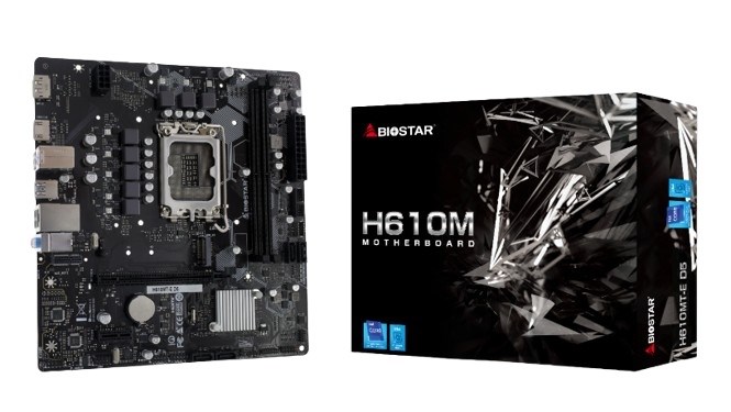 Материнская плата mATX Biostar H610MT-E D5 107453