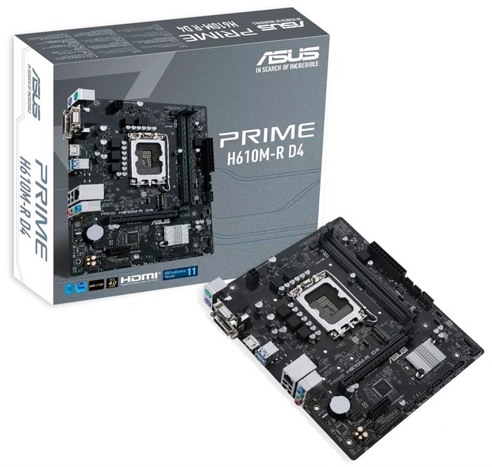Материнская плата mATX ASUS PRIME H610M-R D4-SI 107486