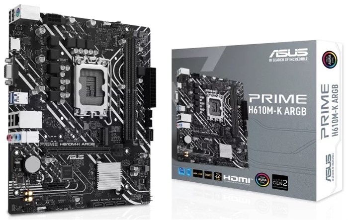 Материнская плата mATX ASUS PRIME H610M-K ARGB 107534