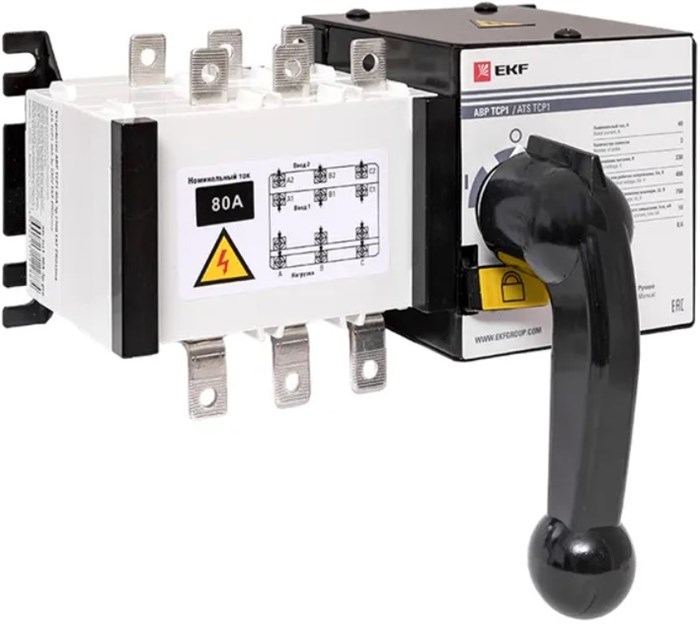 Автоматический ввод резерва  EKF ats-tsr1-80A-3p-pro 100013