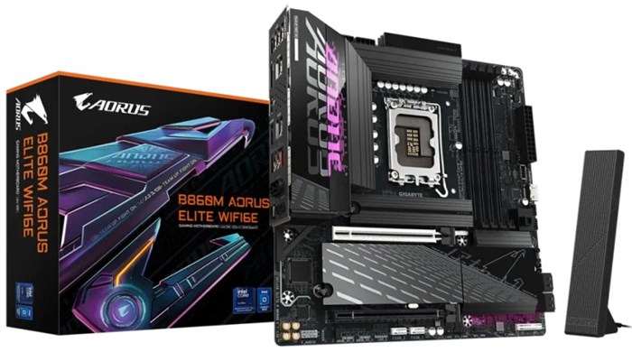 Материнская плата mATX GIGABYTE B860M AORUS ELITE WIFI6E 107631