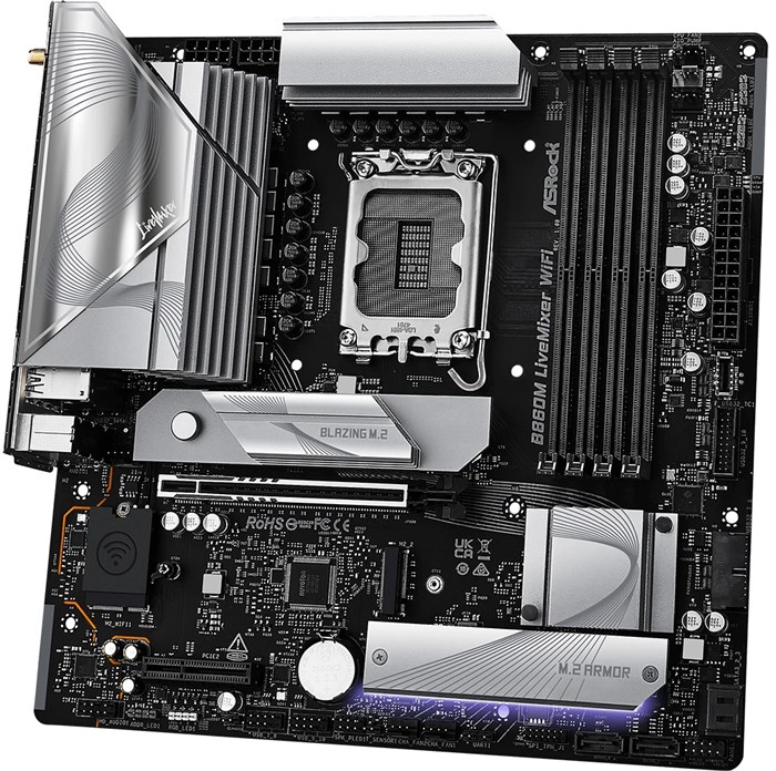 Материнская плата mATX ASRock B860M LIVEMIXER WIFI 107638