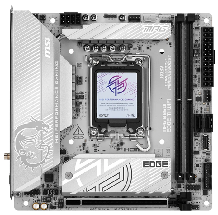 Материнская плата mini-ITX MSI MPG B860I EDGE TI WIFI 107663
