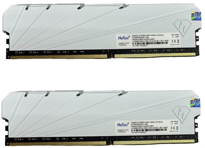 Модуль памяти DDR4 16GB (2*8GB) Netac NTSSD4P32DP-16W 107808