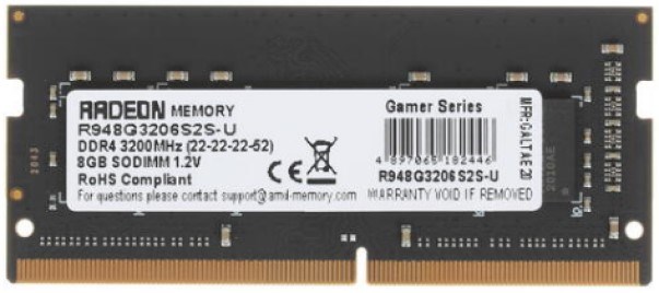 SODIMM DDR4 8GB AMD R948G3206S2S-U 108832
