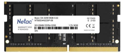 SODIMM DDR4 8GB Netac NTBSD4N32SP-08 108844
